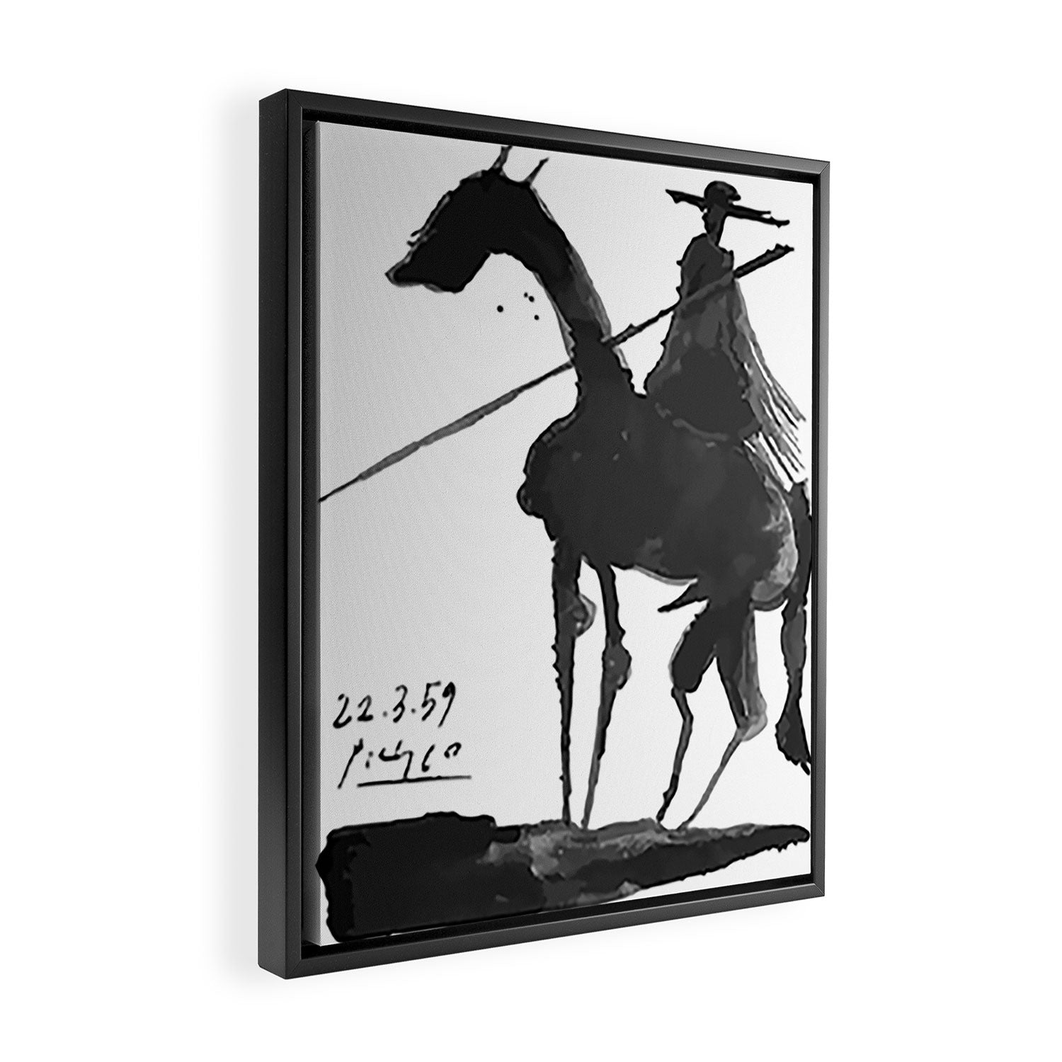 Picasso - El Picador (Toros y Toreros) 1959 Artwork Framed Canvas Print Gallery Image 2