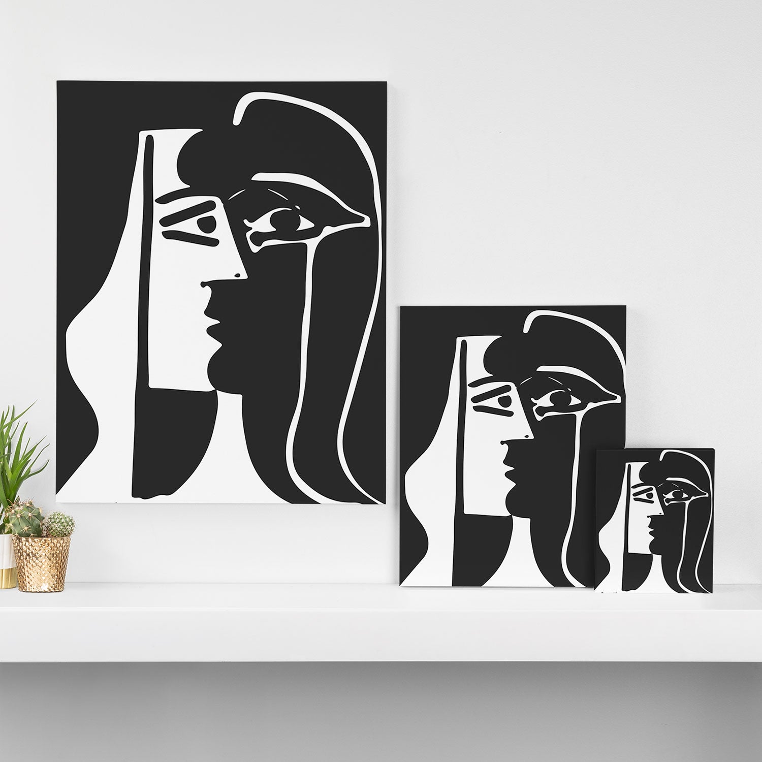 Picasso - Kiss 1979 Artwork Reproduction Canvas Print Gallery Image 3