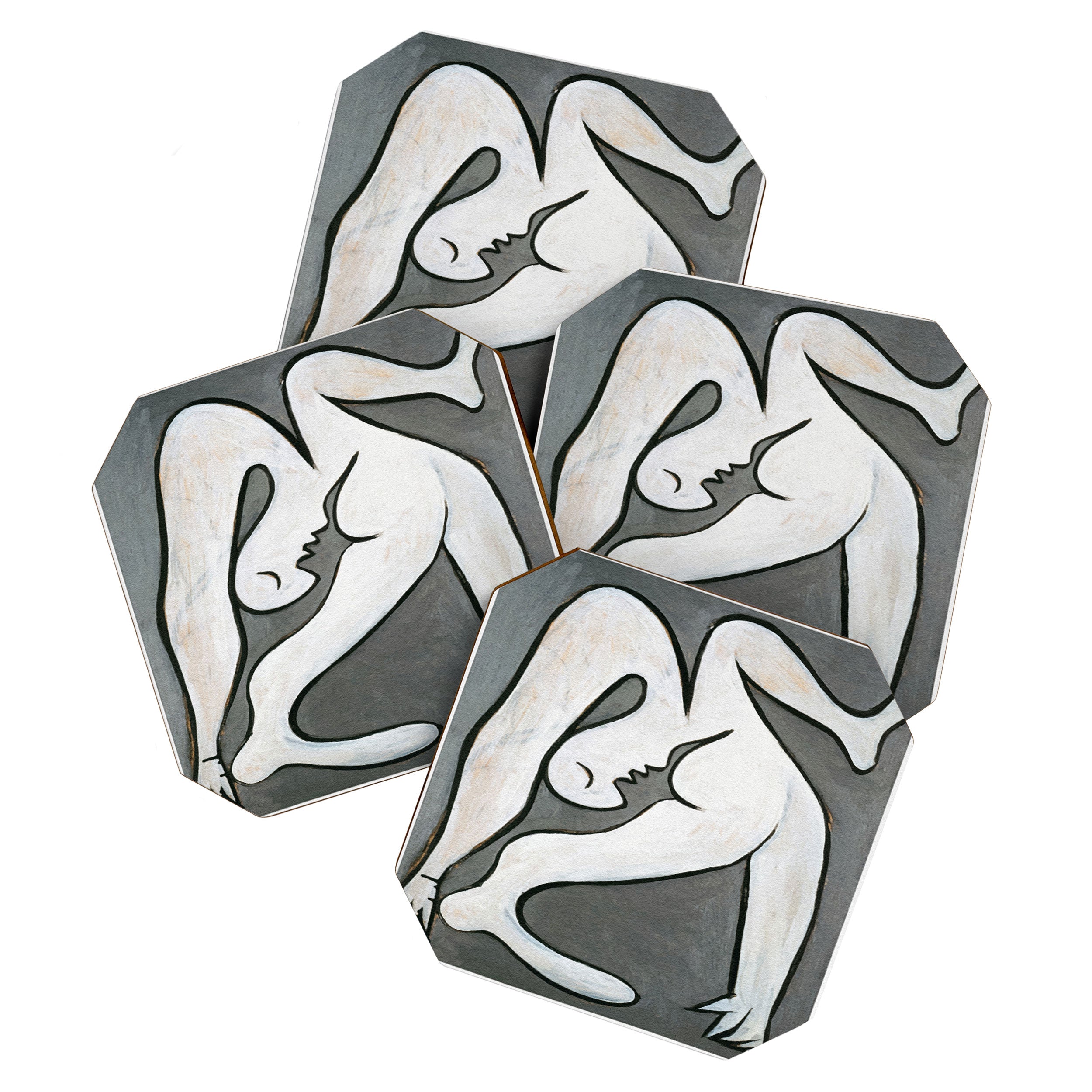 Picasso - Le Acrobat, 1930, Artwork Reproduction, Tshirts, Prints, Posters For Men, Women, Youth Coaster Gallery Image 1