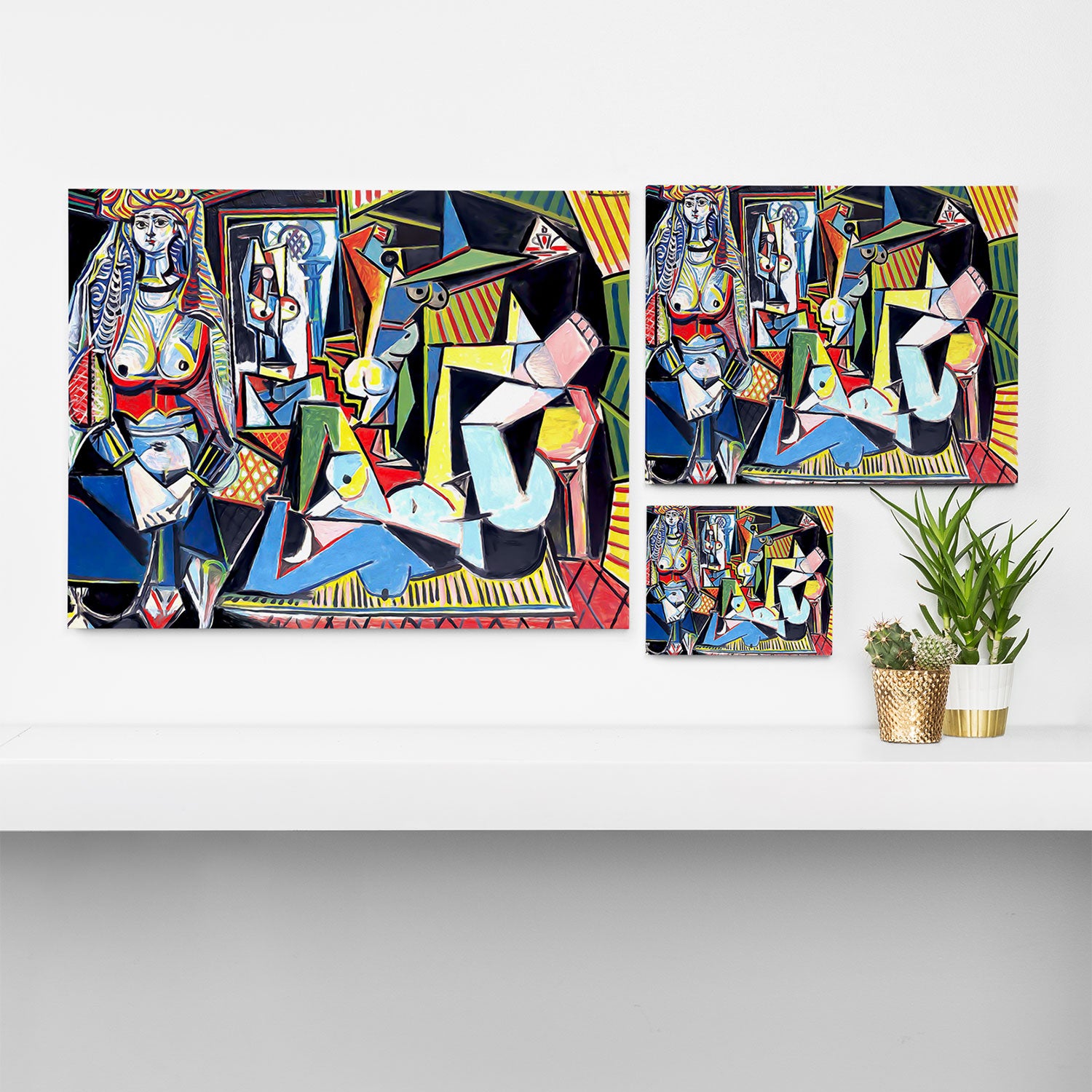 Picasso - Les Femmes d'Alger (Women of Algiers) 1955 Artwork Canvas Print Gallery Image 3