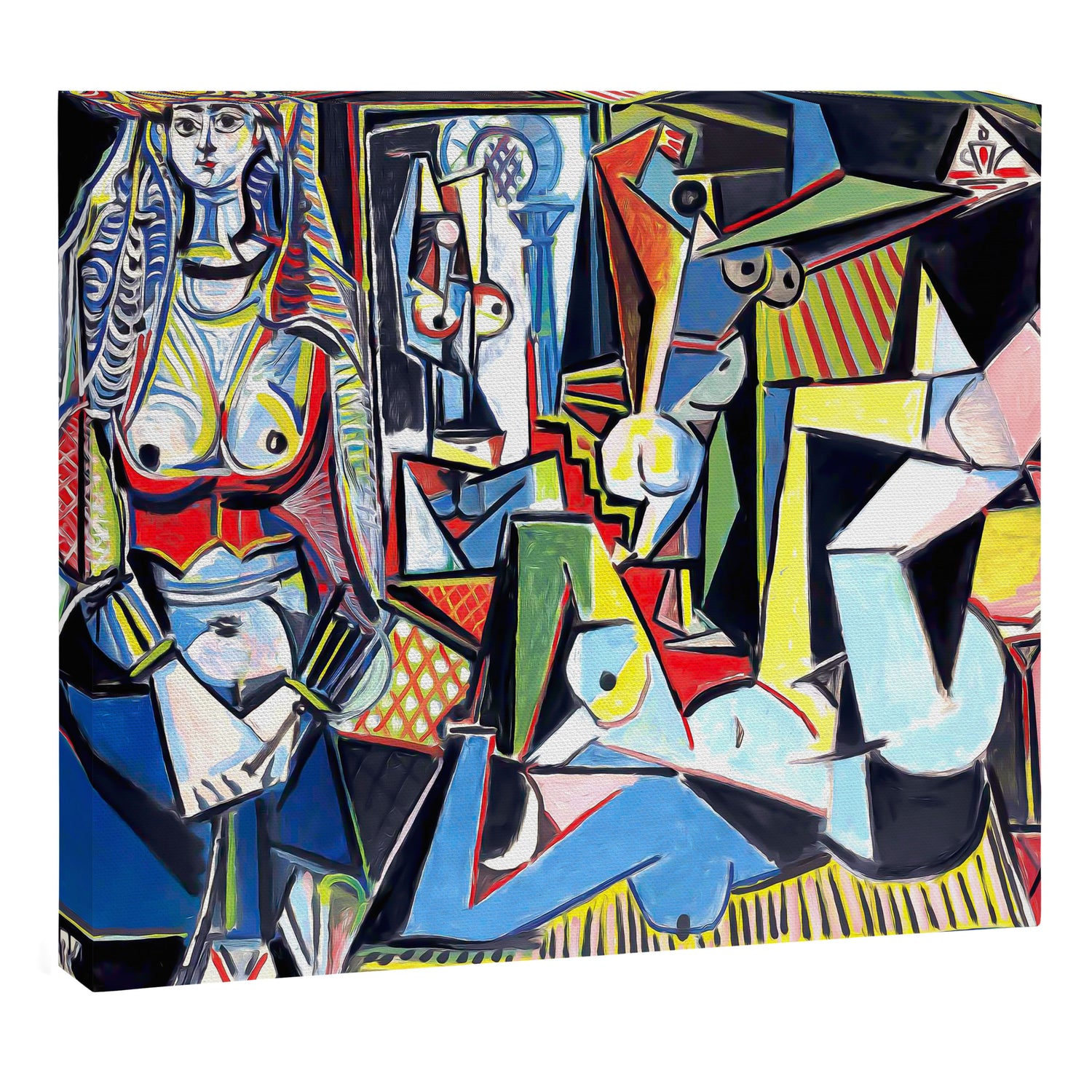Picasso - Les Femmes d'Alger (Women of Algiers) 1955 Artwork Canvas Print Gallery Image 3