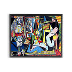 Picasso - Les Femmes d'Alger (Women of Algiers) 1955 Artwork Framed Canvas Print Gallery Image 3