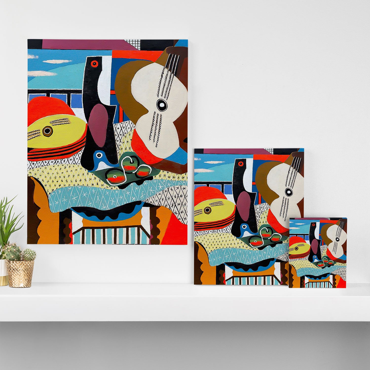 Picasso - Mandolin and Guitar (Mandoline et guitare) 1924 Artwork Canvas Print Gallery Image 3