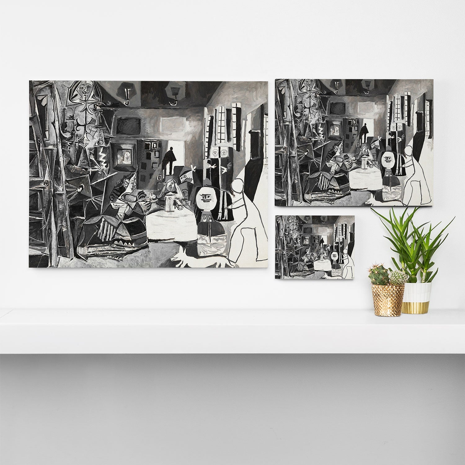 PIcasso The Maids Of Honor, Las Meninas, after Velázquez, 1957 Artwork Reproduction, Tshirts, Canvas Print Gallery Image 3