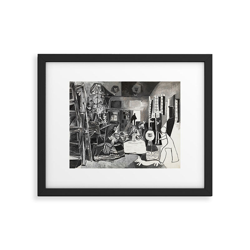 PIcasso The Maids Of Honor, Las Meninas, after Velázquez, 1957 Artwork Reproduction, Tshirts, Framed Art Print Gallery Image 5