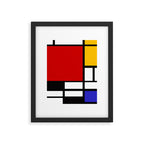 Piet Mondrian - Composition with Red, Yellow, and Blue 1942 Artwork Framed Art Print Gallery Image 4