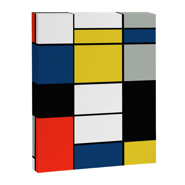 Piet Mondrian - Large Composition A with Black, Red, Gray, Yellow and Blue, 1930 Artwork Canvas Print Gallery Image 1