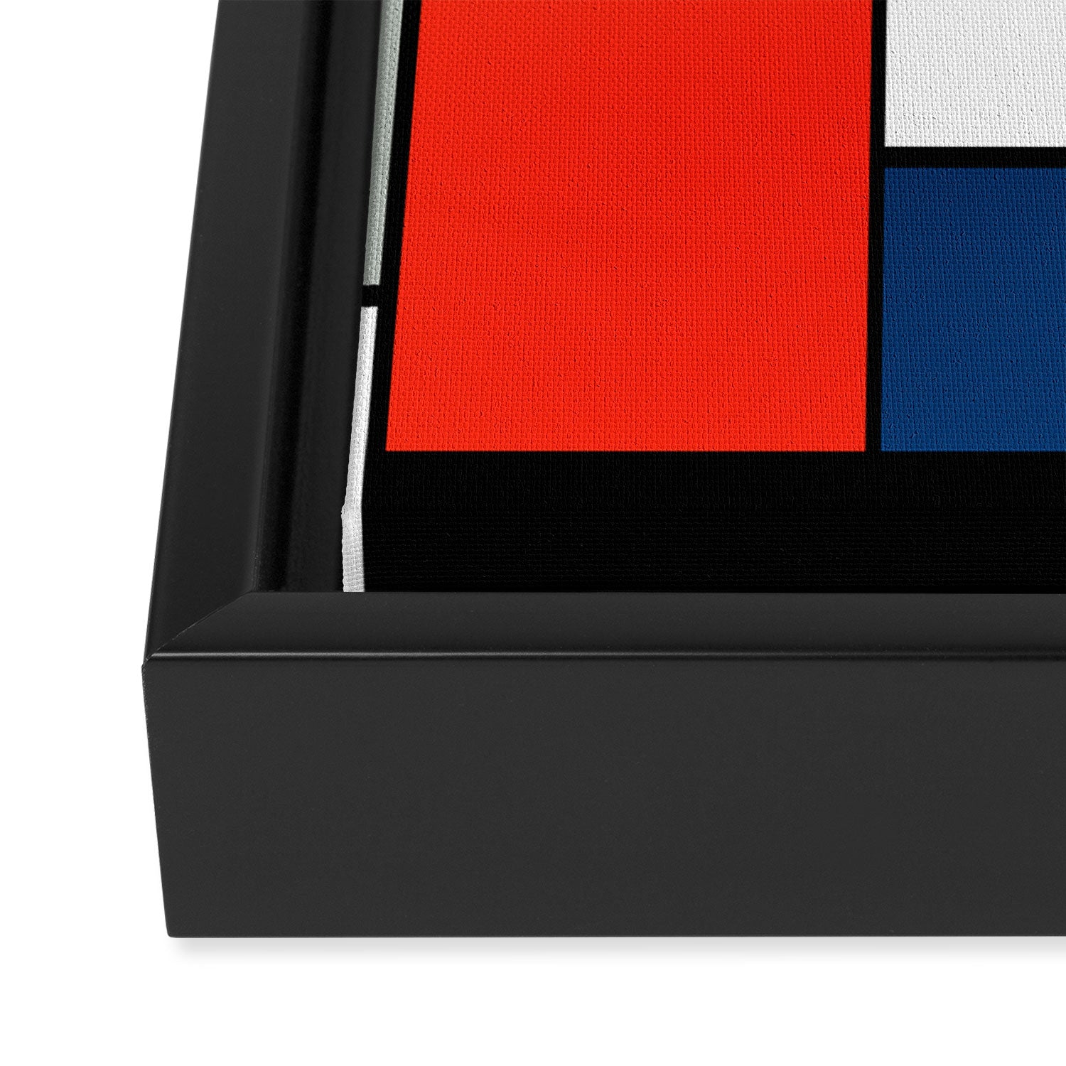 Piet Mondrian - Large Composition A with Black, Red, Gray, Yellow and Blue, 1930 Artwork Framed Canvas Print Gallery Image 3