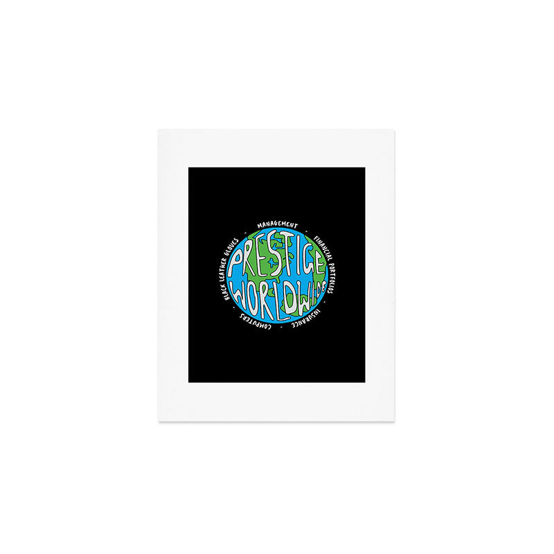 Prestige Worldwide Enterprise, The First Word In Entertainment, Step Brothers Original Design for Wa Art Print Gallery Image 1