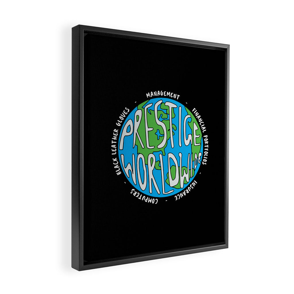Prestige Worldwide Enterprise, The First Word In Entertainment, Step Brothers Original Design for Wa Framed Canvas Print Gallery Image 2