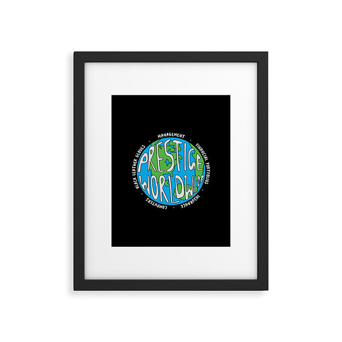 Prestige Worldwide Enterprise, The First Word In Entertainment, Step Brothers Original Design for Wa Framed Art Print Gallery Image 1