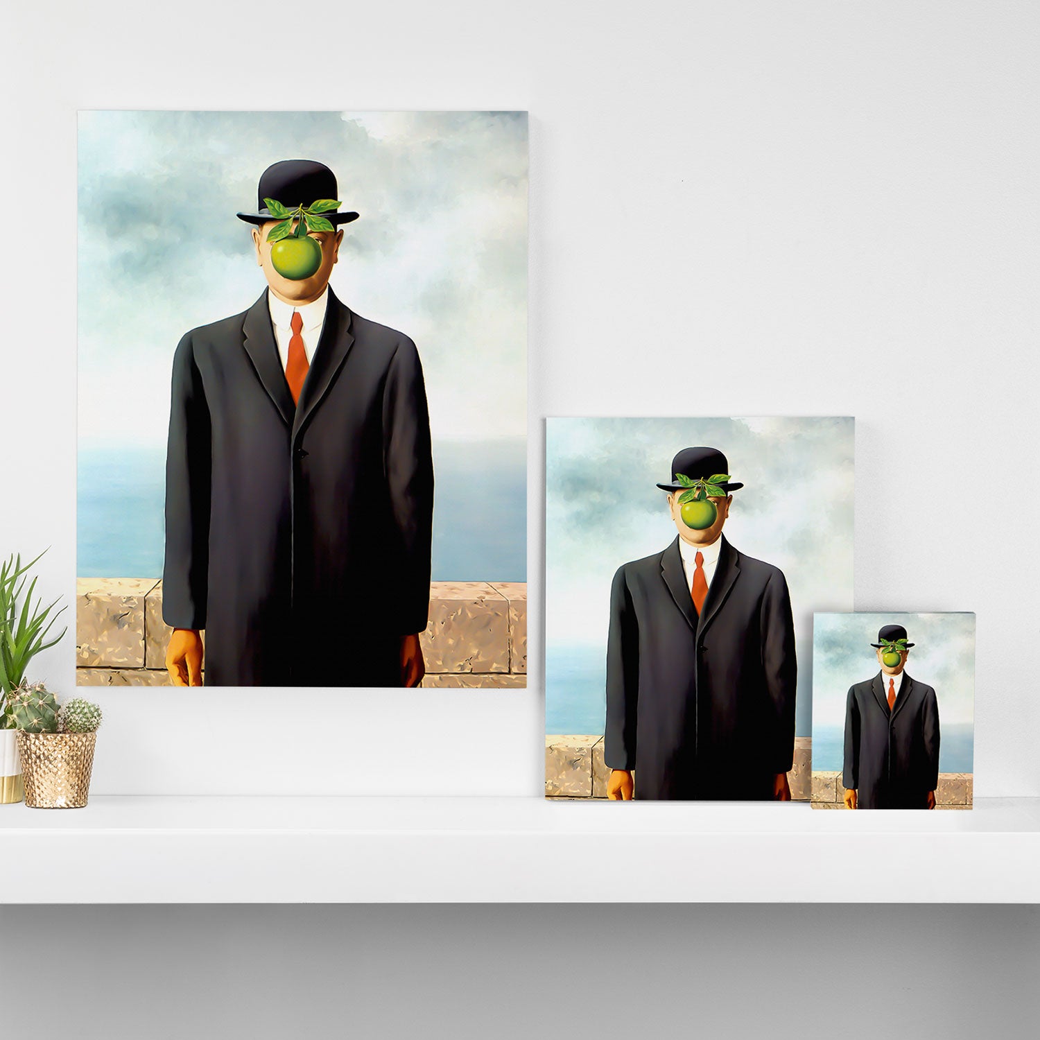 Rene Magritte The Son of Man, 1964 Artwork, Tshirts, Posters, Prints, Bags, Men, Women, Youth Canvas Print Gallery Image 3
