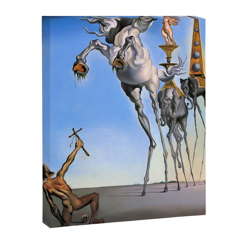 Salvador Dali The Temptation of St. Anthony 1946 Artwork for Wall Art, Prints, Posters, Tshirts, Men, Women, Kids Canvas Print Gallery Image 6
