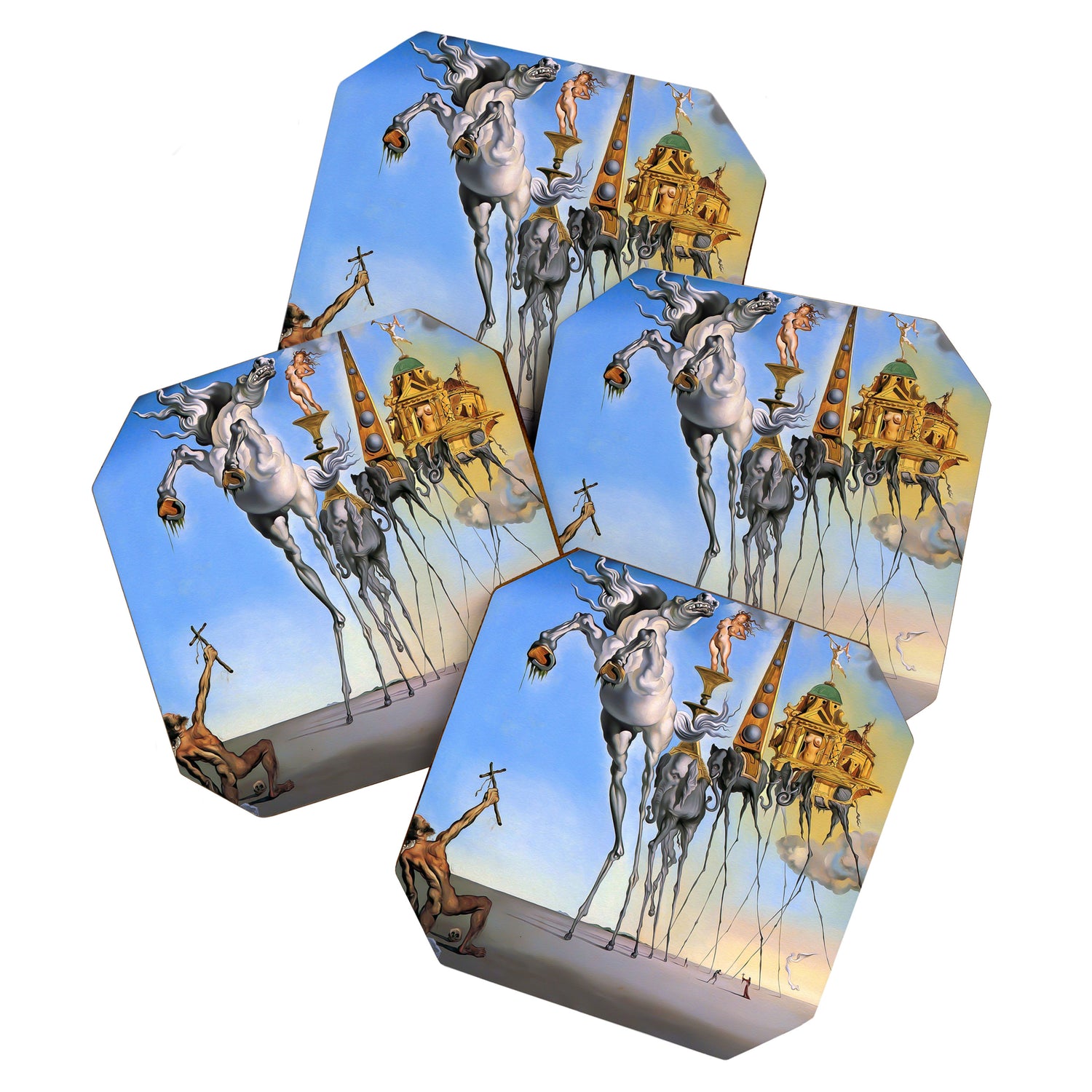 Salvador Dali The Temptation of St. Anthony 1946 Artwork for Wall Art, Prints, Posters, Tshirts, Men, Women, Kids Coaster Gallery Image 1