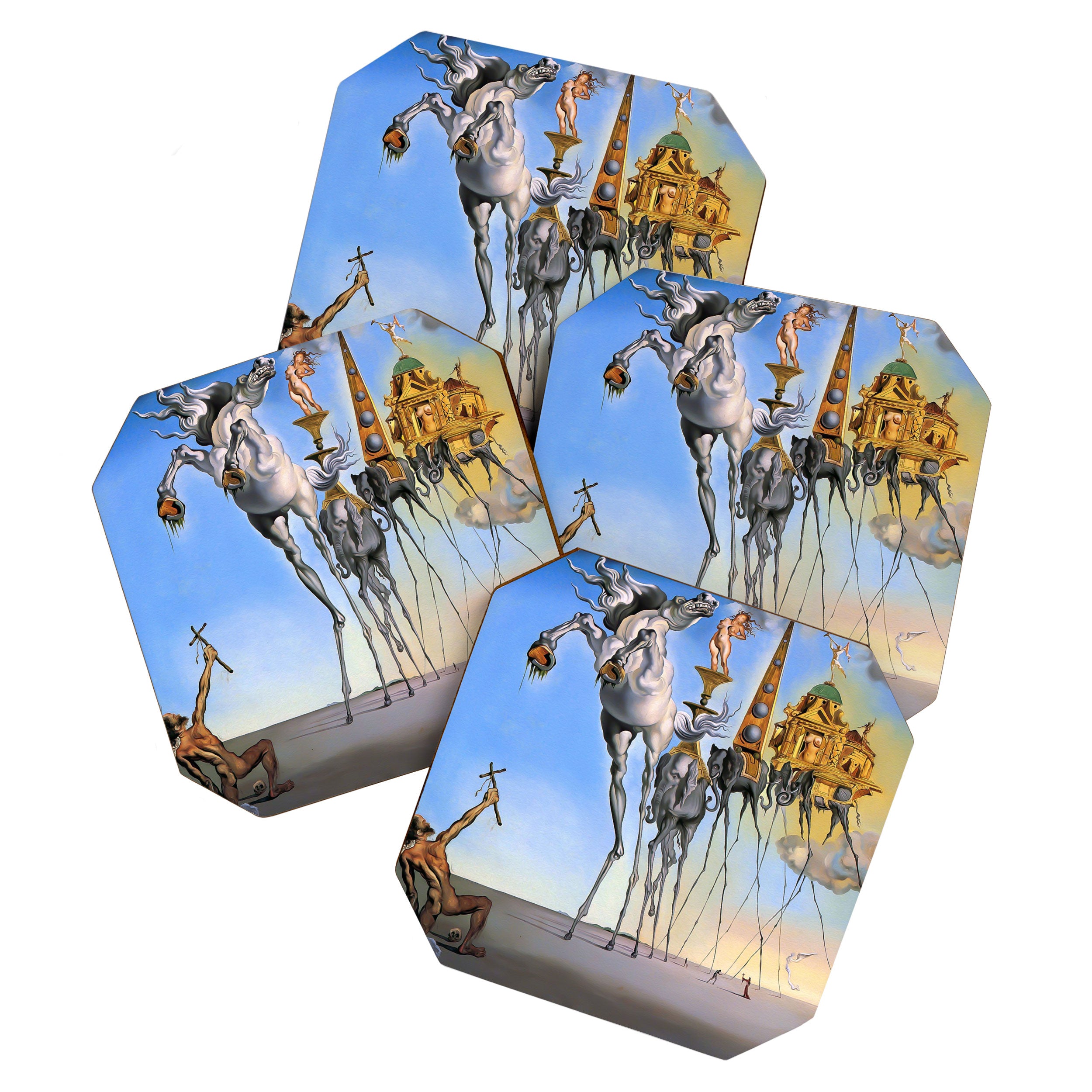 Salvador Dali The Temptation of St. Anthony 1946 Artwork for Wall Art, Prints, Posters, Tshirts, Men, Women, Kids Coaster Gallery Image 1