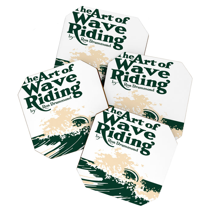 The Art of Wave Riding 1931, First Surfing Book Artwork, for Wall Art, Prints, Posters, Tshirts, Men, Women, Kids Coaster Gallery Image 1
