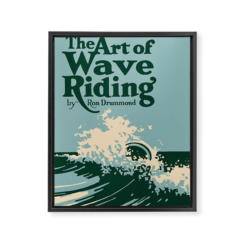 The Art of Wave Riding 1931, First Surfing Book Artwork, for Wall Art, Prints, Posters, Tshirts, Men, Women, Kids Framed Canvas Print Gallery Image 6