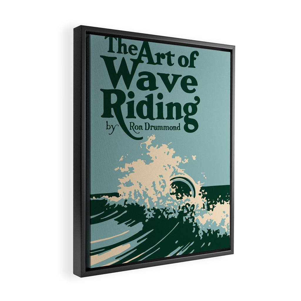 The Art of Wave Riding 1931, First Surfing Book Artwork, for Wall Art, Prints, Posters, Tshirts, Men, Women, Kids Framed Canvas Print Gallery Image 2