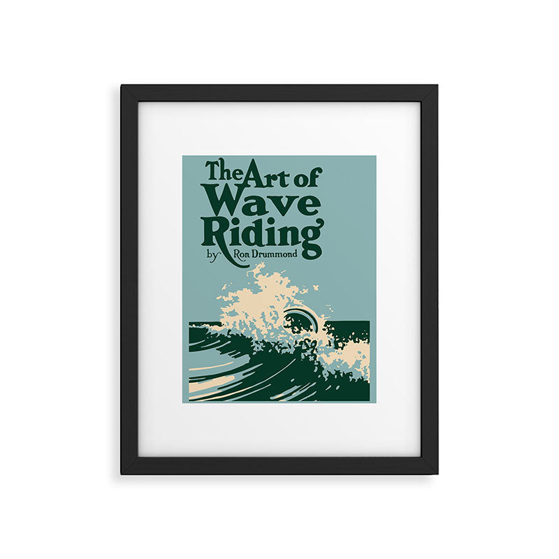 The Art of Wave Riding 1931, First Surfing Book Artwork, for Wall Art, Prints, Posters, Tshirts, Men, Women, Kids Framed Art Print Gallery Image 5
