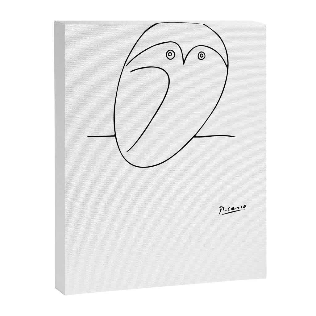 The Owl, Pablo PIcasso sketch drawing, line Design Canvas Print Gallery Image 6