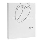 The Owl, Pablo PIcasso sketch drawing, line Design Canvas Print Gallery Image 6