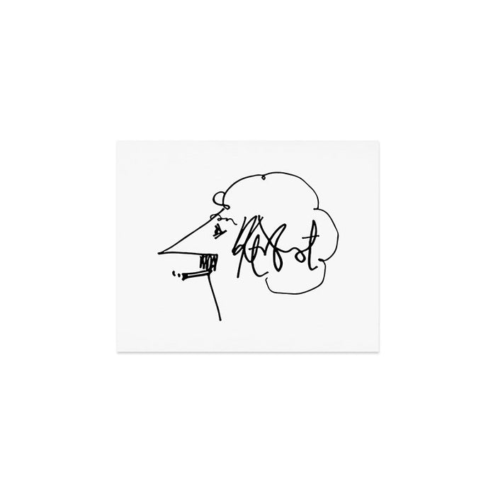 Vonnegut Self Portrait Artwork, Design for Wall Art, Prints, Posters, Tshirts, Bags, Women, Men, Kid Art Print Gallery Image 1