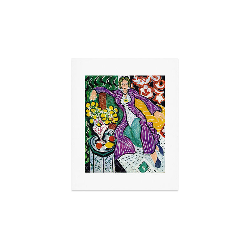 Woman in a Purple Coat 1937 by Henri Matisse, Artwork Design, Poster Tshirt, Tee, Jersey, Postcard Art Print Gallery Image 1