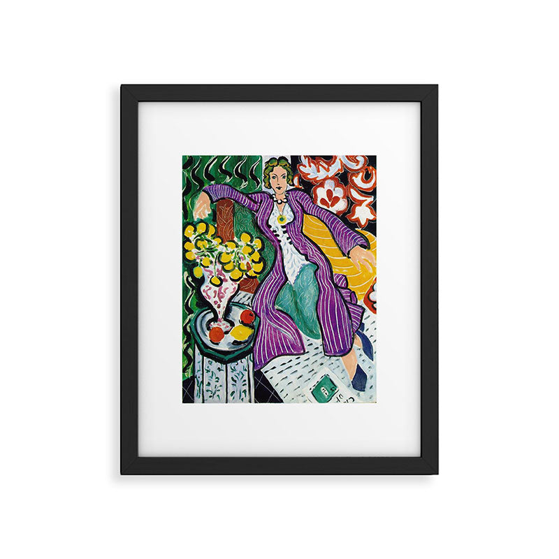 Woman in a Purple Coat 1937 by Henri Matisse, Artwork Design, Poster Tshirt, Tee, Jersey, Postcard Framed Art Print Gallery Image 5