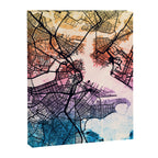 Boston Massachusetts Street Map Canvas Print Gallery Image 6