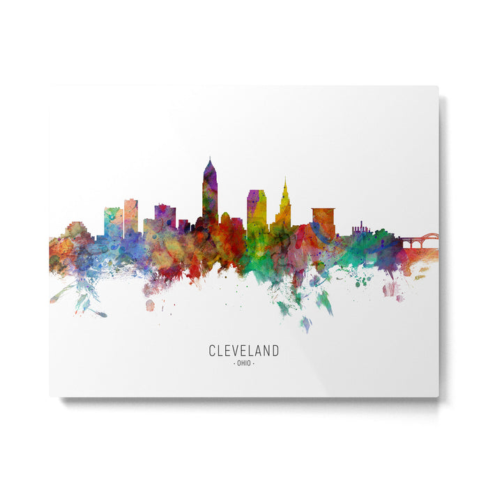 Cleveland Ohio Skyline Metal Print Gallery Image 1