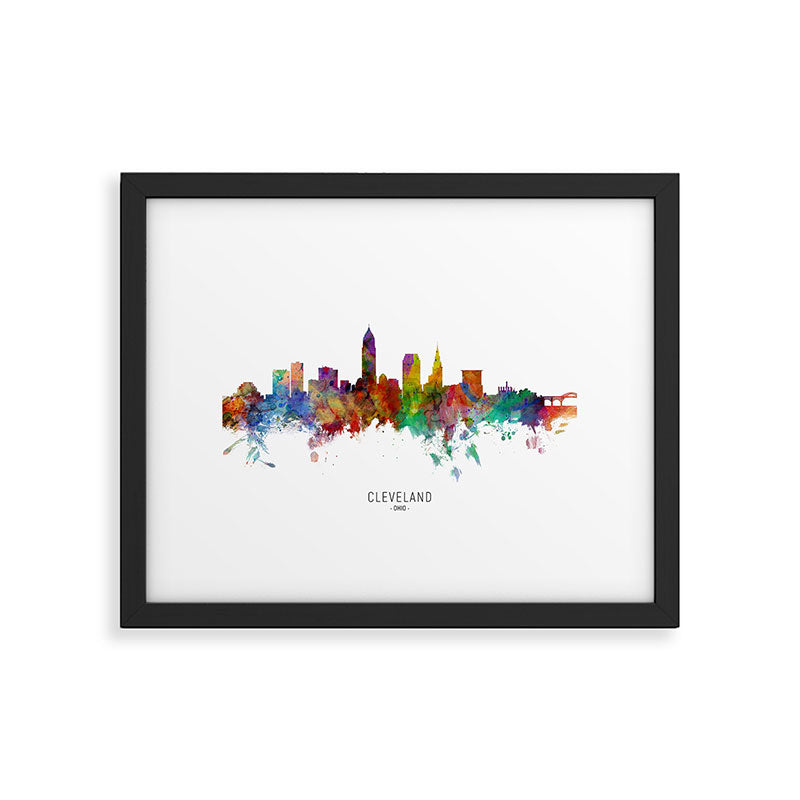 Cleveland Ohio Skyline Framed Art Print Gallery Image 5