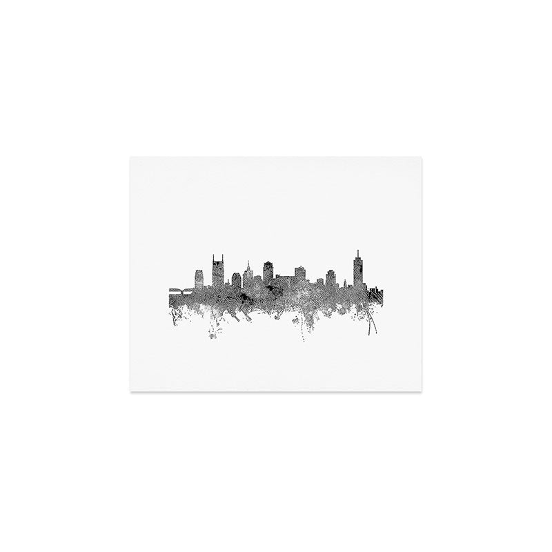 Nashville Tennessee Skyline Art Print Gallery Image 1