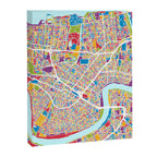 New Orleans Street Map Canvas Print Gallery Image 8