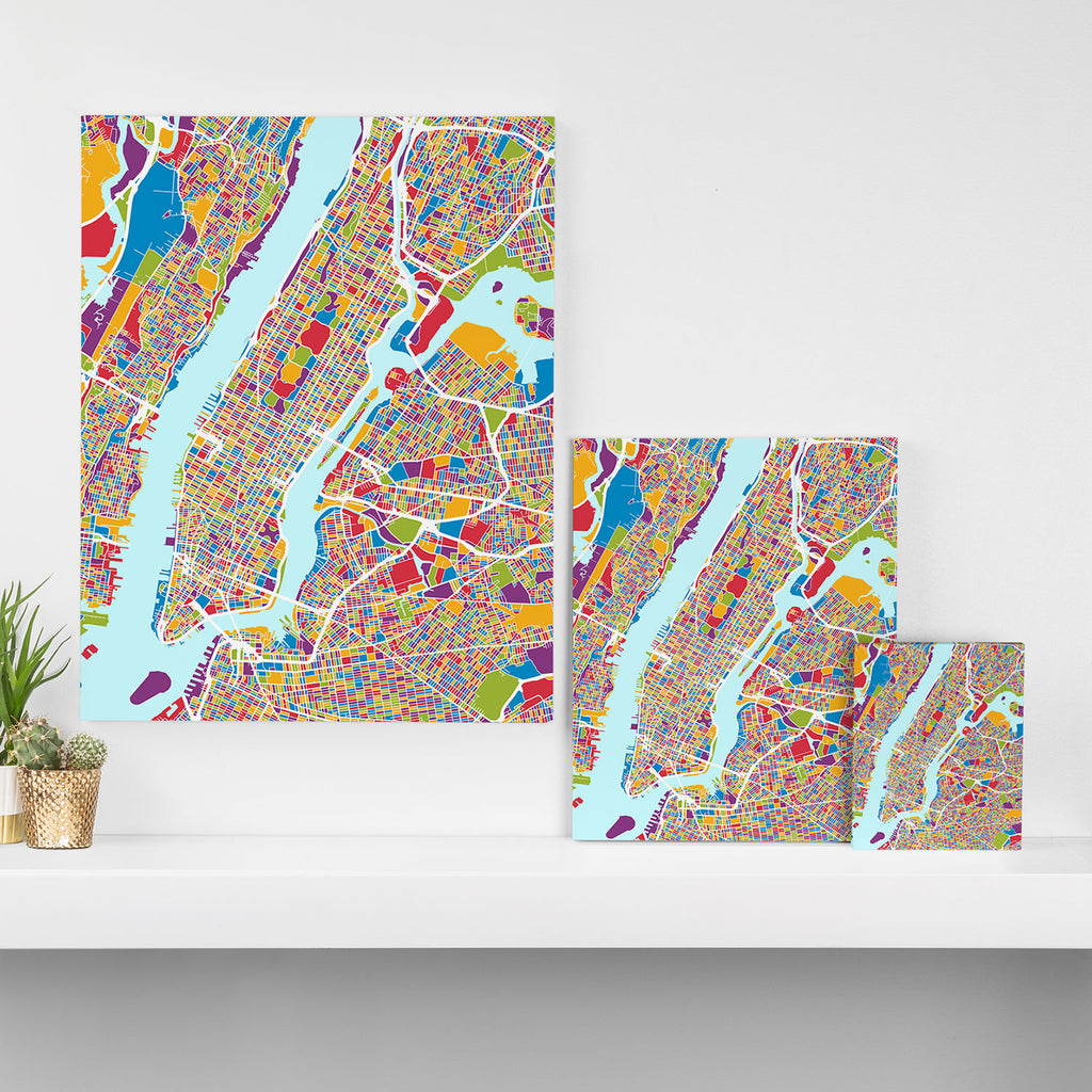 New York City Street Map Canvas Print Gallery Image 3