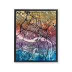 Richmond Virgina City Map Framed Canvas Print Gallery Image 6