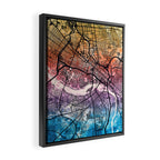 Richmond Virgina City Map Framed Canvas Print Gallery Image 2