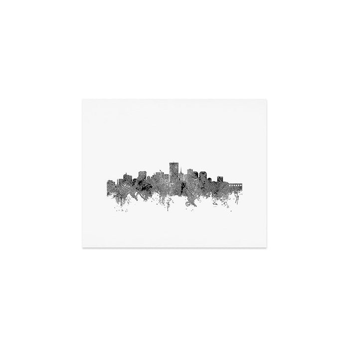 Richmond Virginia Skyline Art Print Gallery Image 1