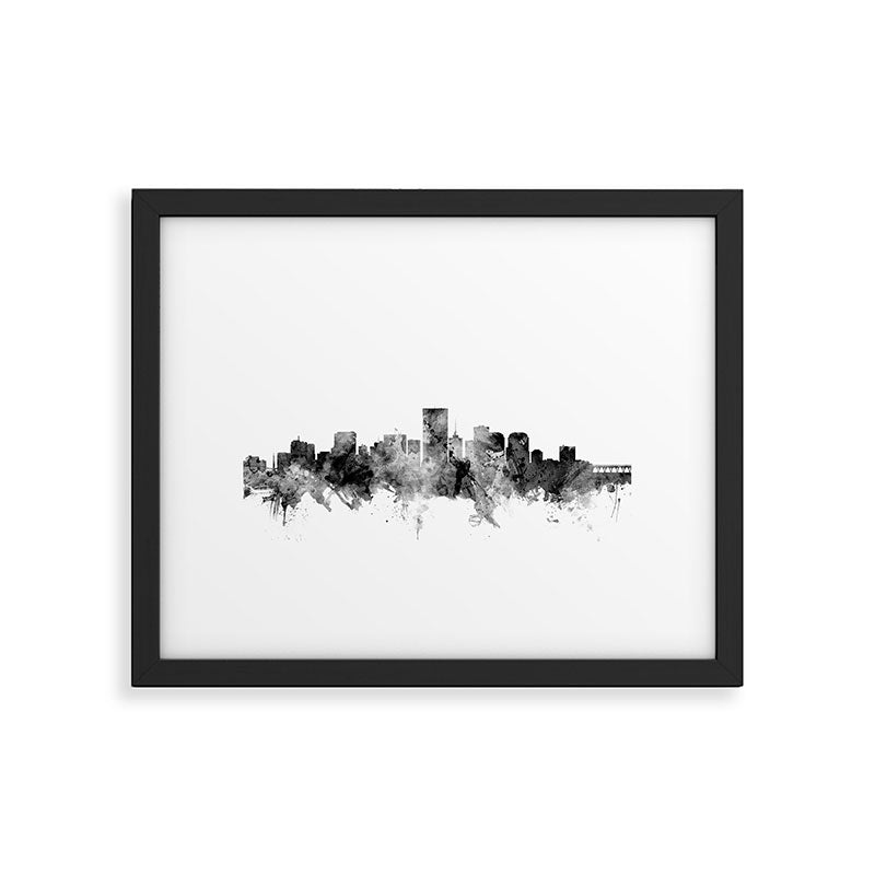 Richmond Virginia Skyline Framed Art Print Gallery Image 5