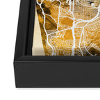 San Francisco City Street Map Framed Canvas Print Gallery Image 3