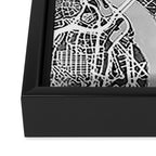 Washington DC City Street Map Framed Canvas Print Gallery Image 3