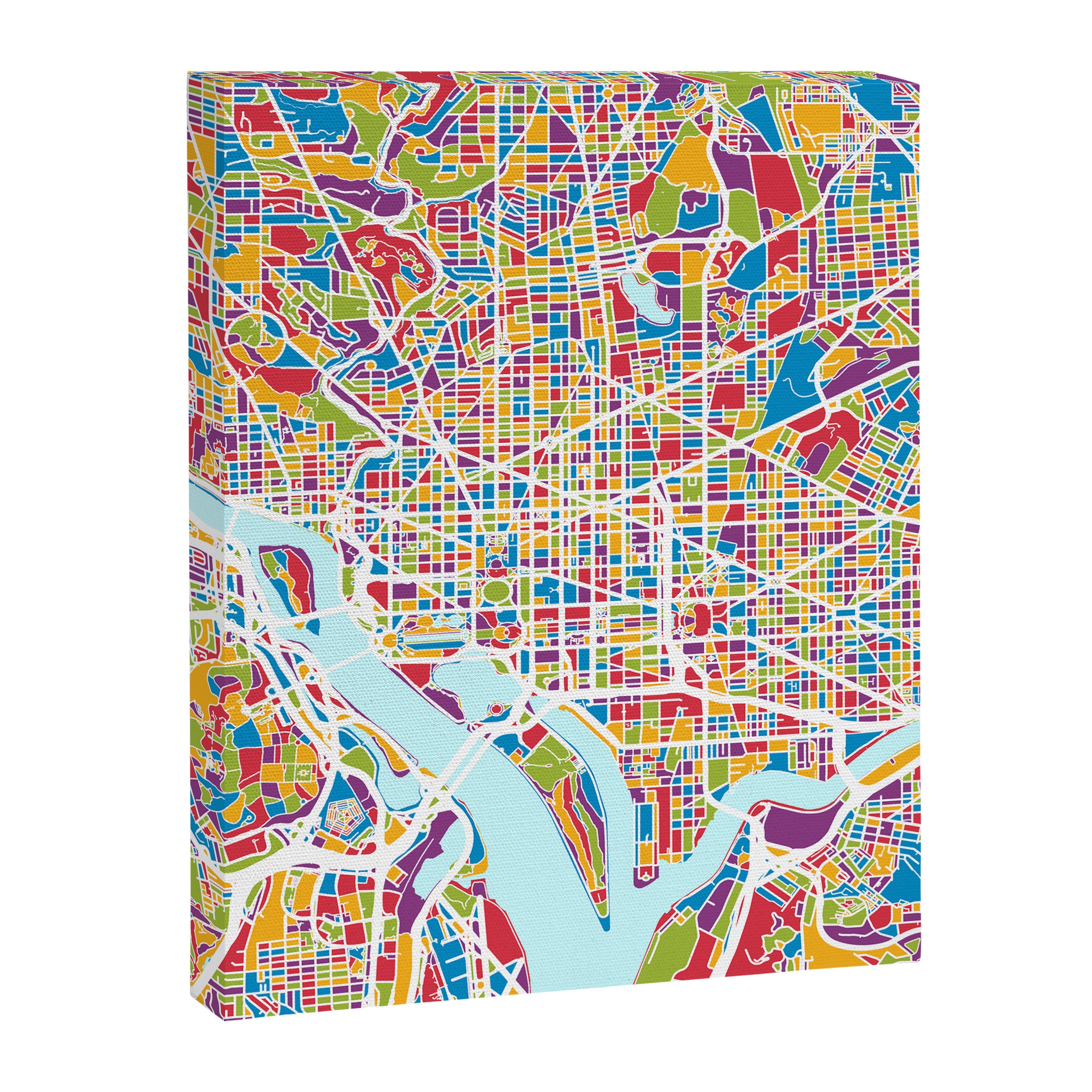 Washington DC Street Map Canvas Print Gallery Image 8