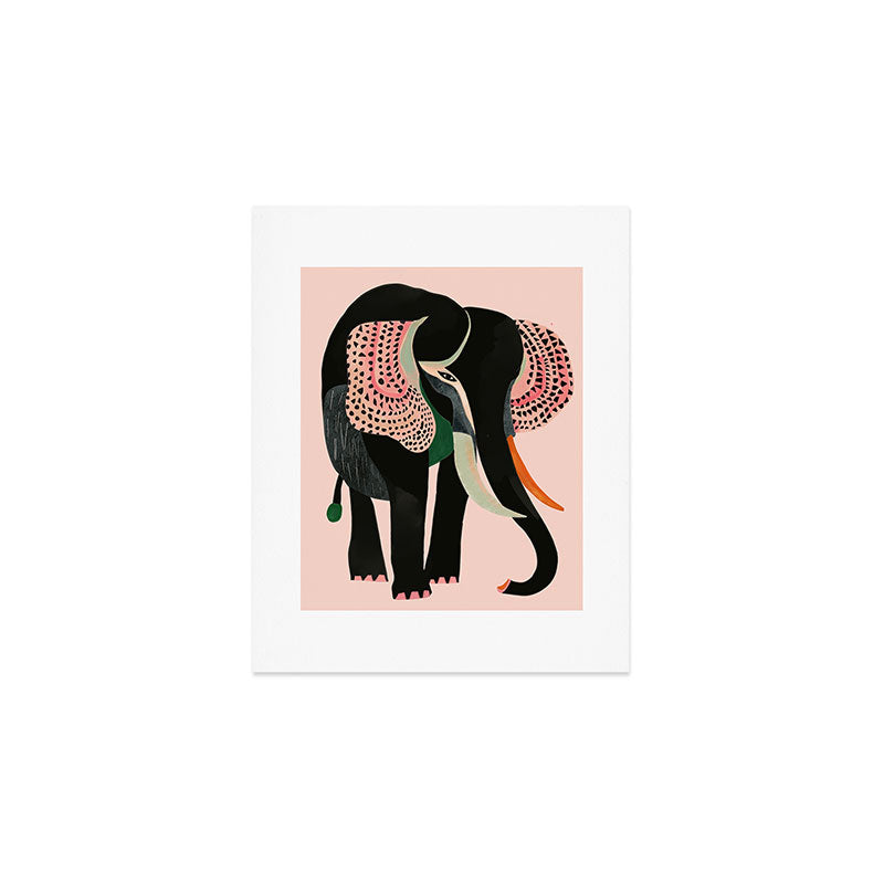 Abstract Elephant Art Print Gallery Image 1