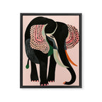 Abstract Elephant Framed Canvas Print Gallery Image 6