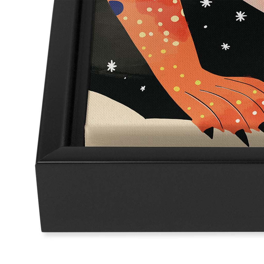 Astral Lion Framed Canvas Print Gallery Image 3