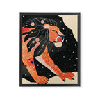 Astral Lion Framed Canvas Print Gallery Image 6