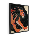 Astral Lion Framed Canvas Print Gallery Image 2