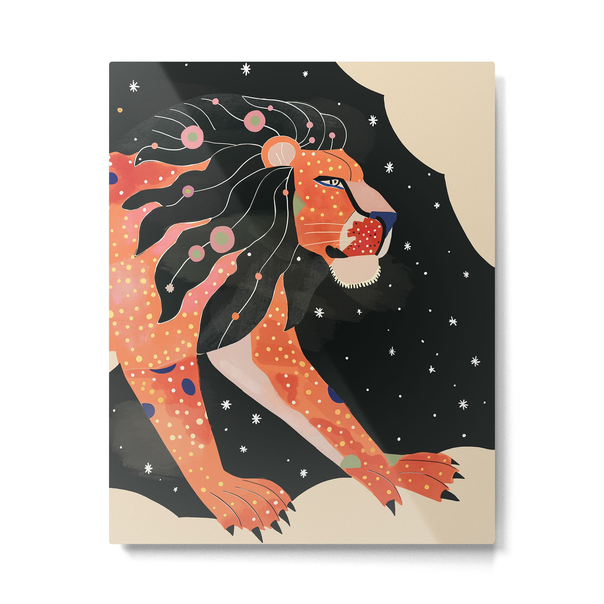 Astral Lion Metal Print Gallery Image 4