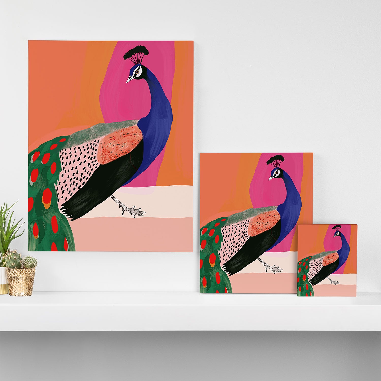 Beautiful Peacock Canvas Print Gallery Image 3