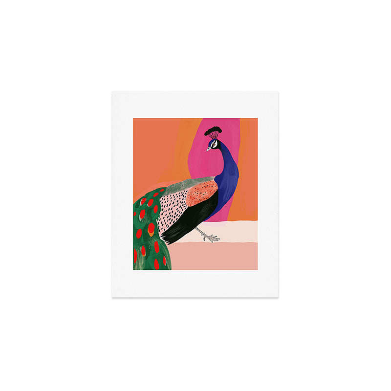 Beautiful Peacock Art Print Gallery Image 1