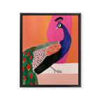 Beautiful Peacock Framed Canvas Print Gallery Image 6